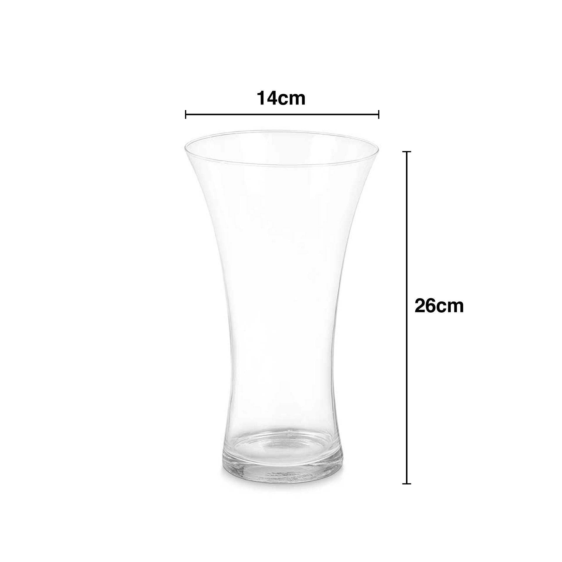 Jarra Vidro Redonda 14X26cm