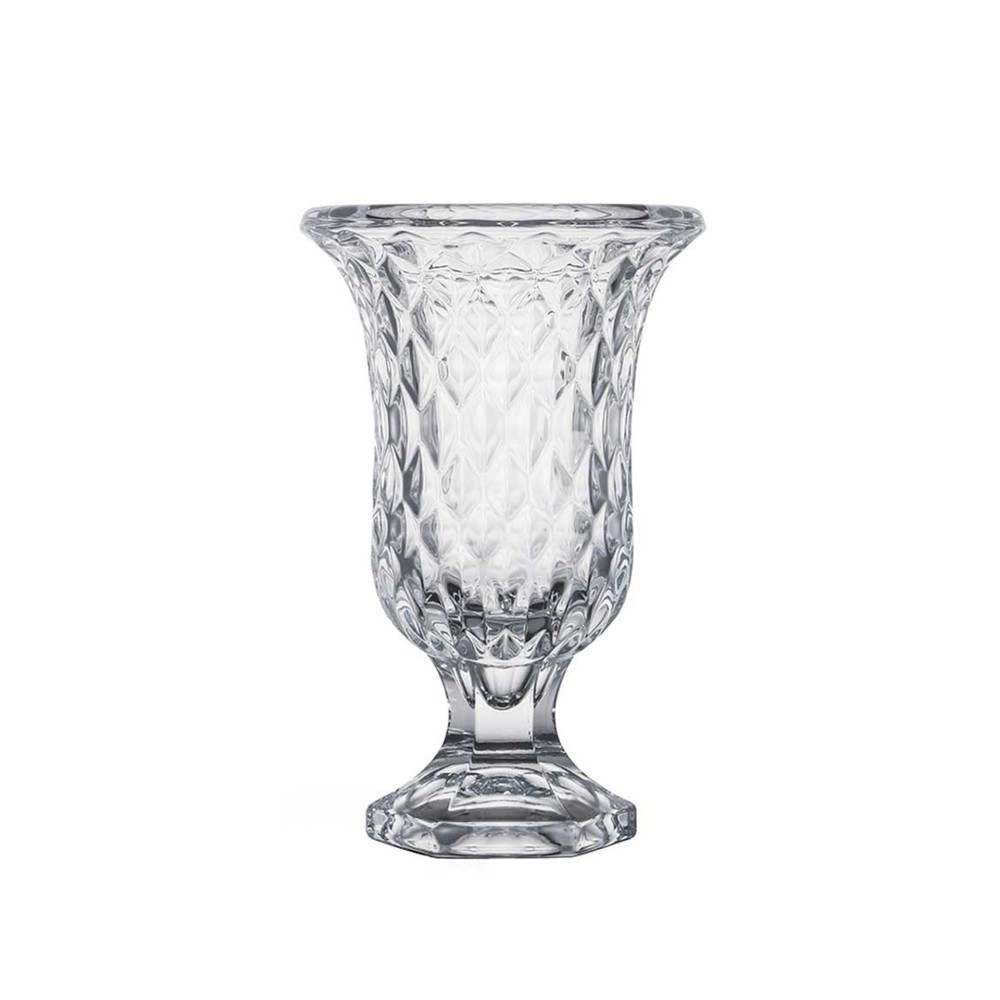 Jarra Vidro com Pé Diamante 23.5cm