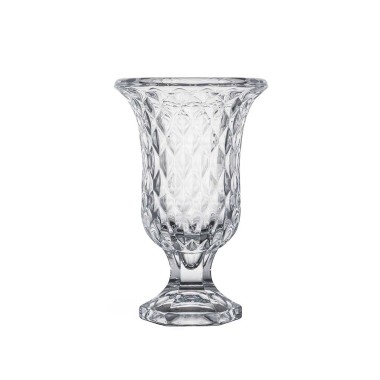 Jarra Vidro com Pé Diamante 23.5cm