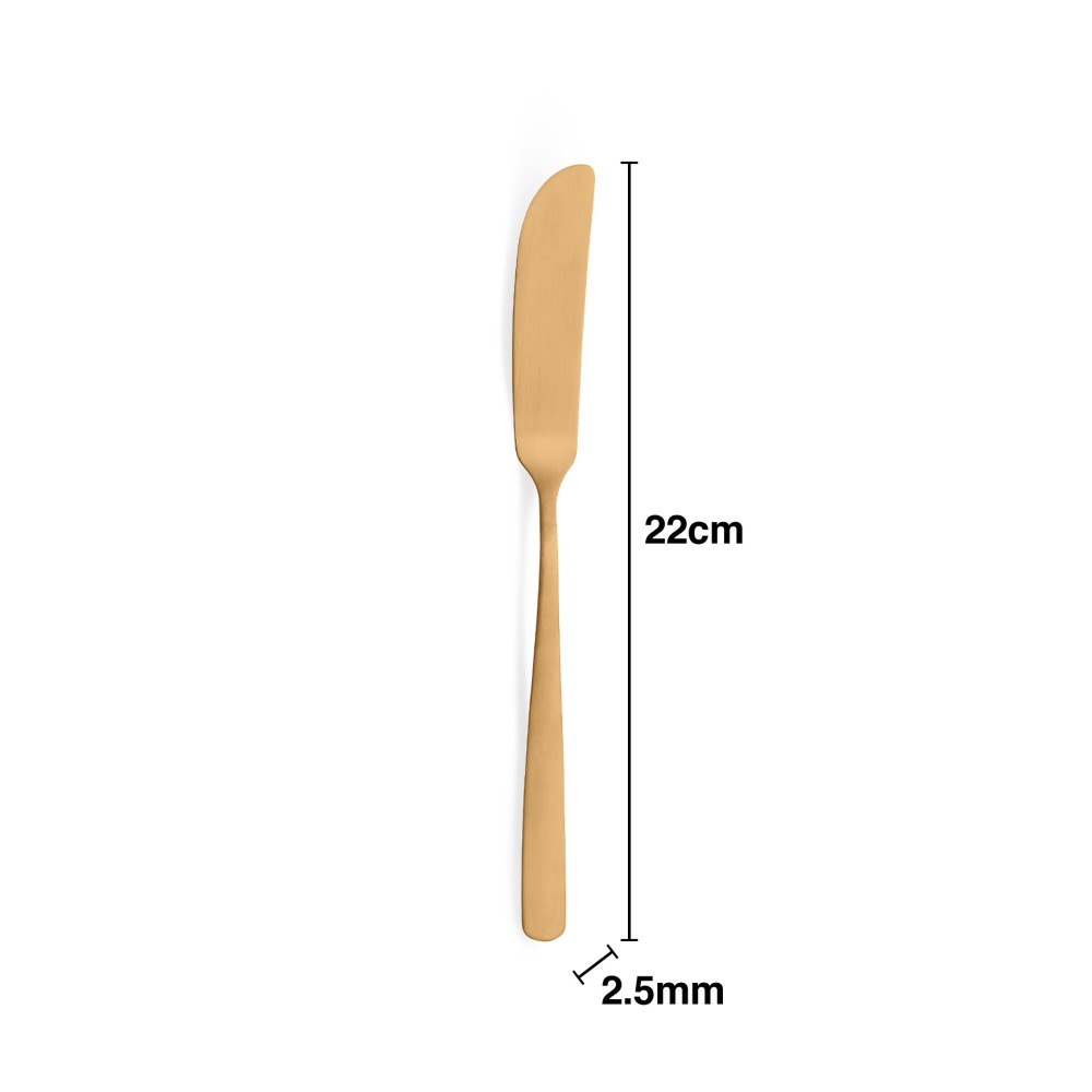 Faca Inox Stuttgart Gold Peixe 2.5mmX22cm