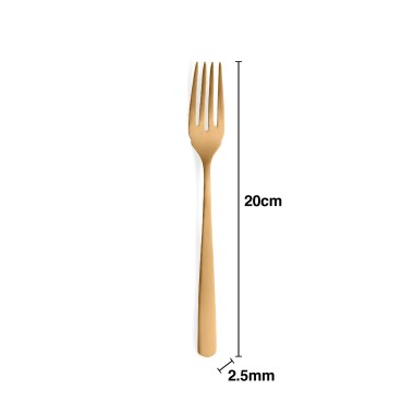 Garfo Inox Stuttgart Gold Peixe 2.5mmX20cm