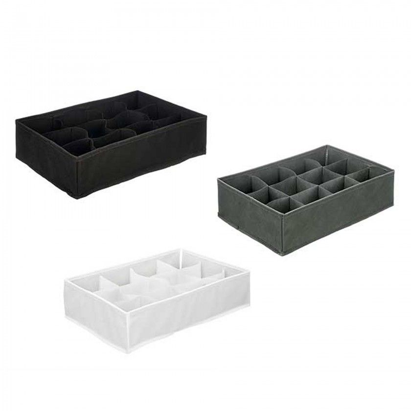 Caixa Organizadora Dobrável com Divisões 36X24X10cm Caixa Organizadora Dobrável com Divisões 36X24X10cm