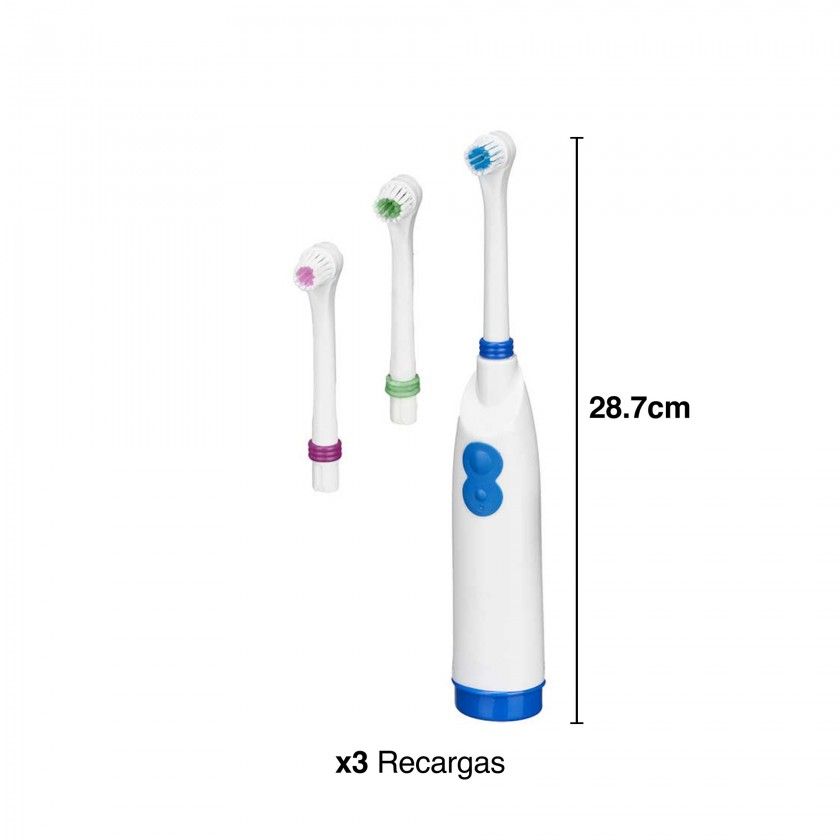 Escova Dentes Elétrica + 3 Recargas 28.7cm Escova Dentes Elétrica + 3 Recargas 28.7cm