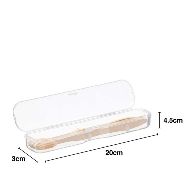 Escova Dentes Bambu Pack 2 + Caixa 20X4.5X3cm