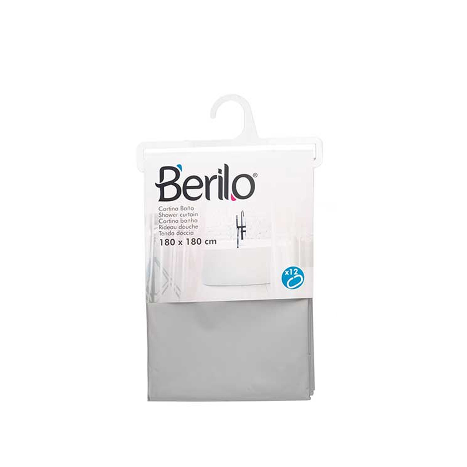 Cortina Plástico Wc 180X180cm