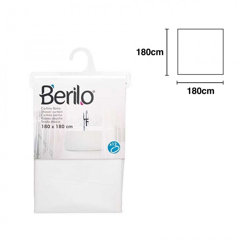 Cortina Plástico Wc 180X180cm Cortina Plástico Wc 180X180cm