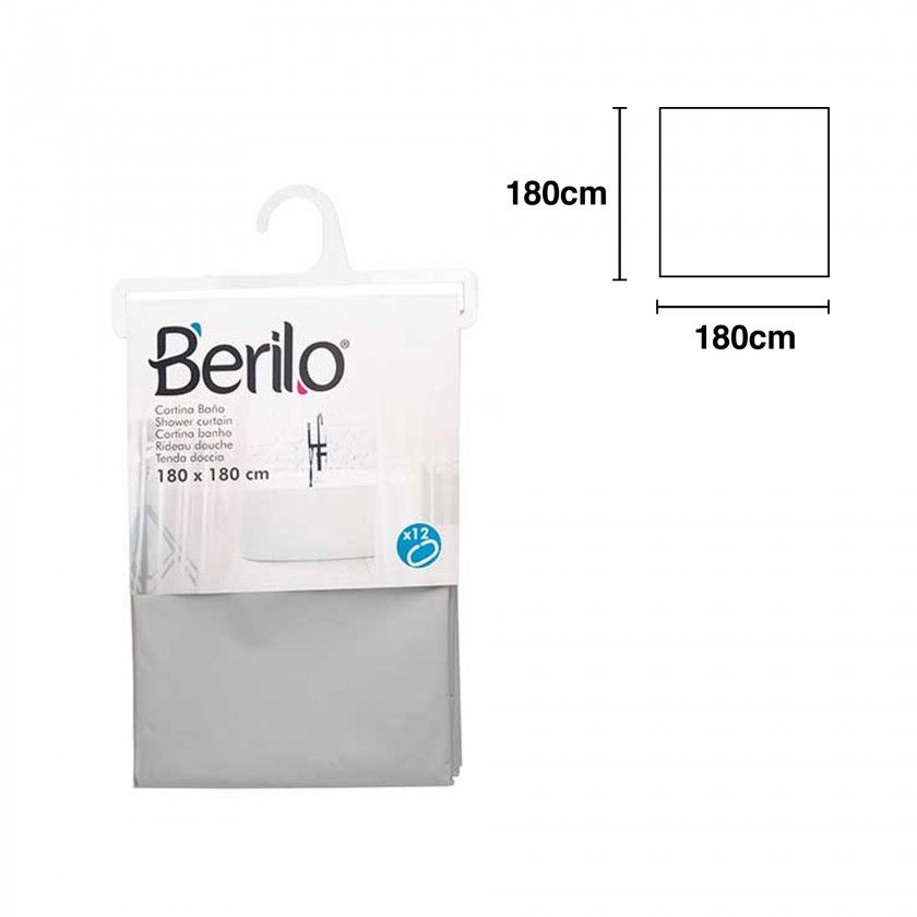 Cortina Pl�stico Wc 180X180cm