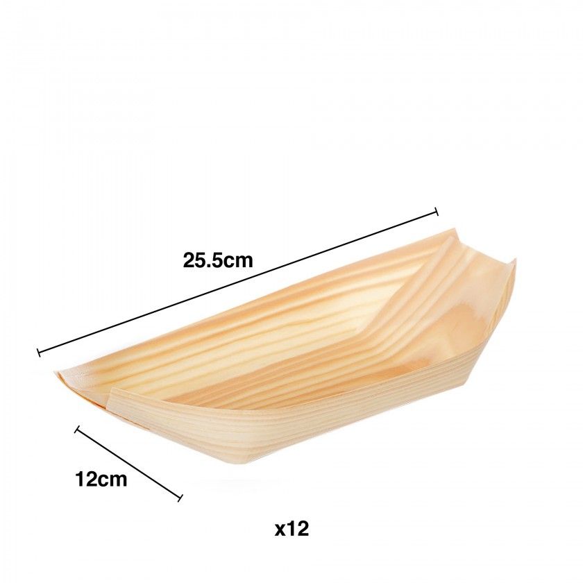 Taa Descartvel Madeira Oval 12X25.5cm Pack 12