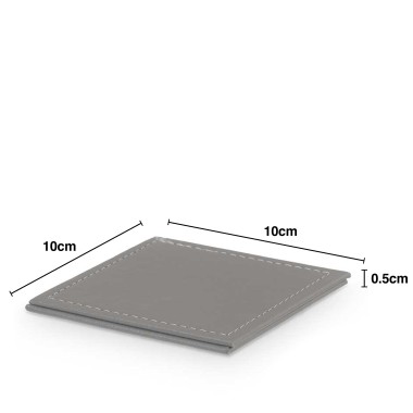 Base Copos Quadrada 10X10X0.5cm Pack 4