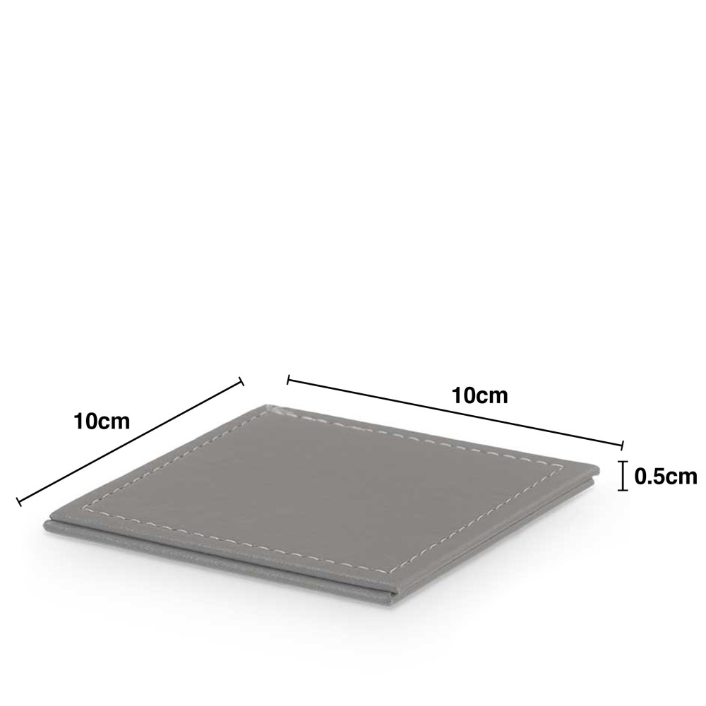 Base Copos Quadrada 10X10X0.5cm Pack 4