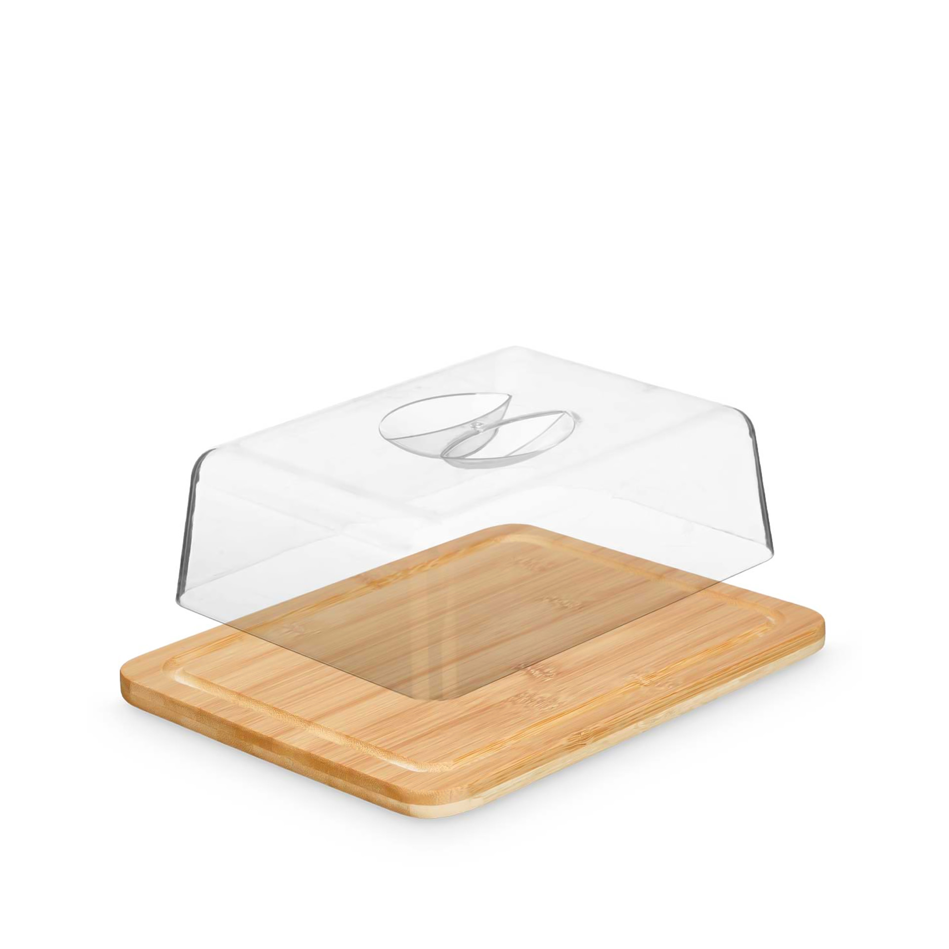 Queijeira Bambu Retangular 20X26X7.3cm