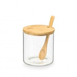 Aucareiro com Colher + Tampa Bambu