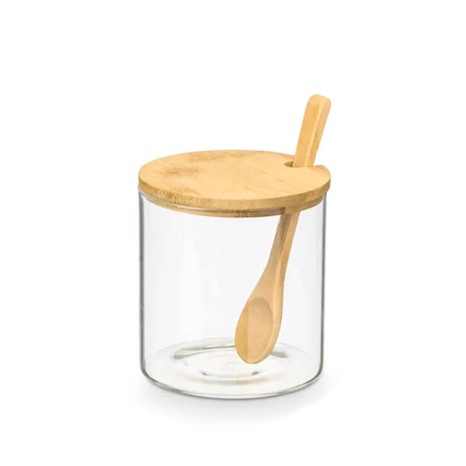 Açucareiro com Colher + Tampa Bambu - Image product