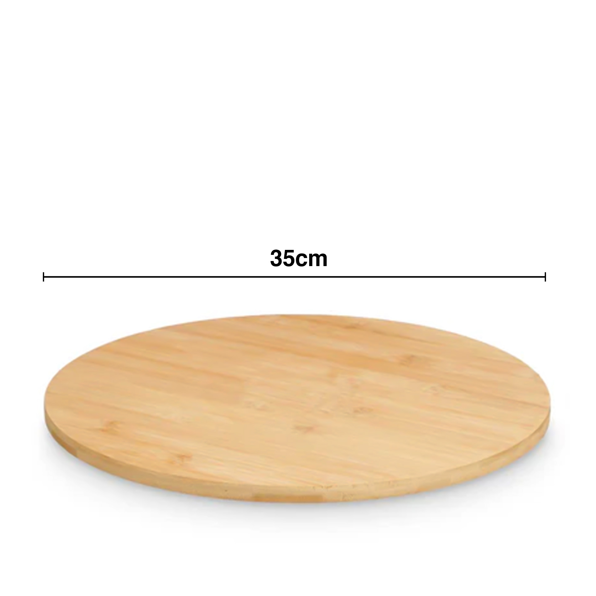 Tábua Servir Bambu Giratória Redonda