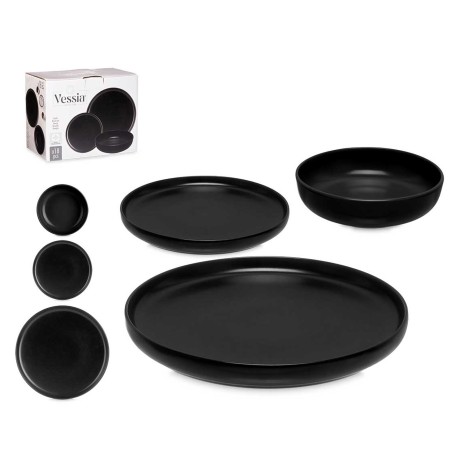 Serviço Mesa Grés Preto 18 Peças - Image product