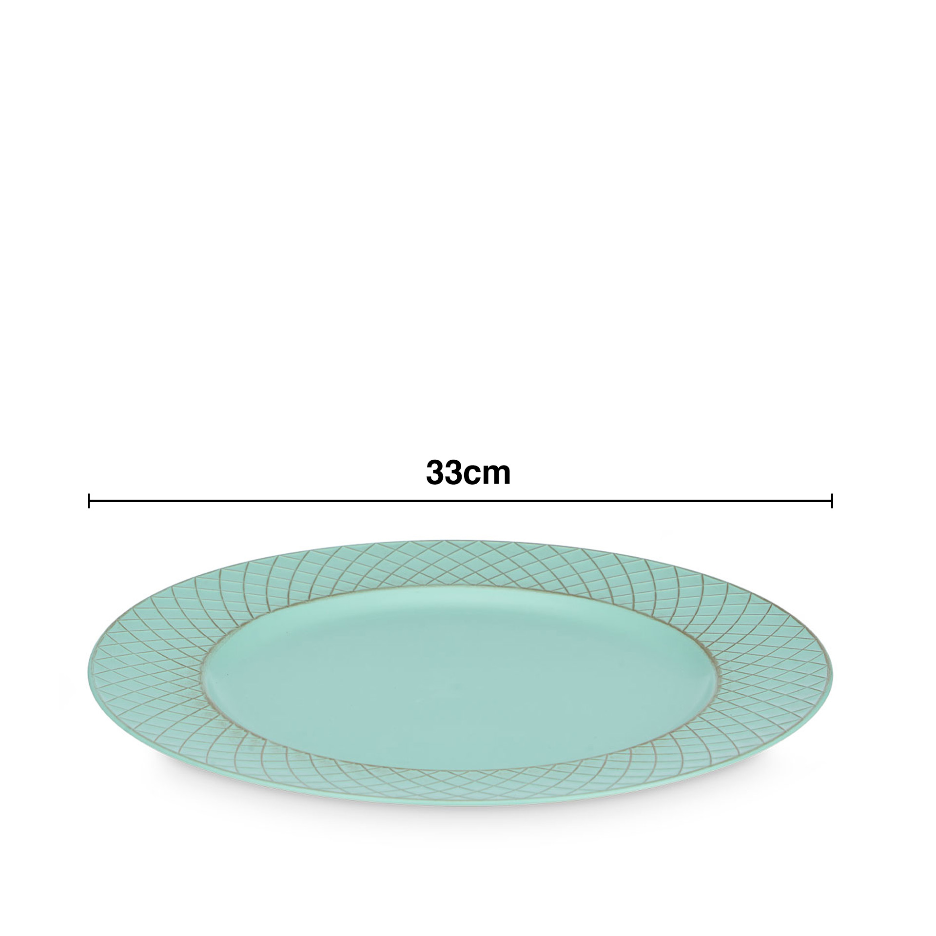 Prato Marcador Diamante Redondo 33cm