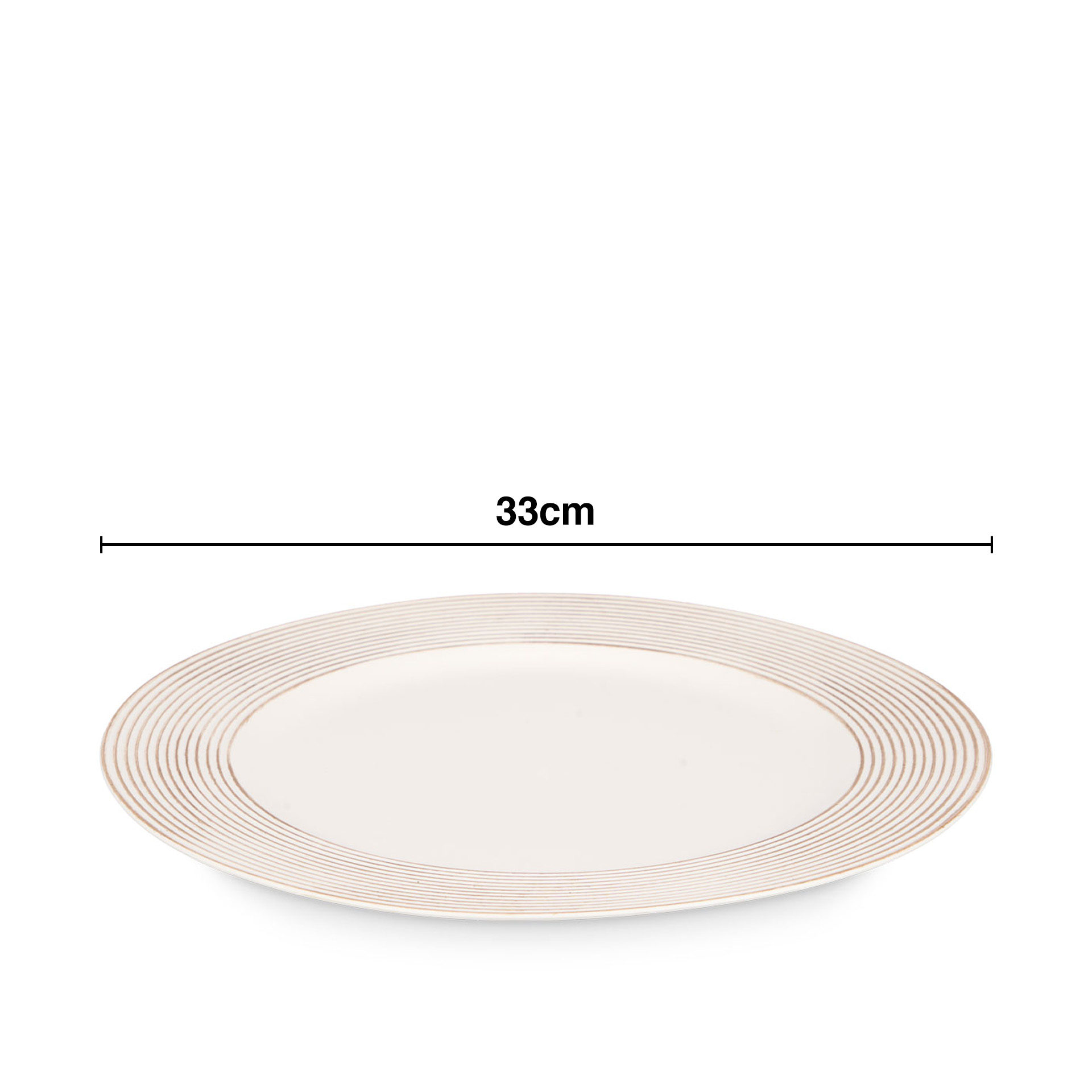 Prato Marcador Circulos Redondo 33cm