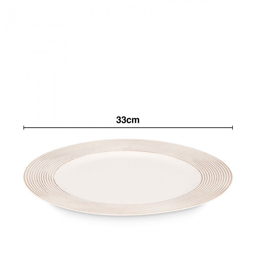 Prato Marcador Circulos Redondo 33cm Prato Marcador Circulos Redondo 33cm