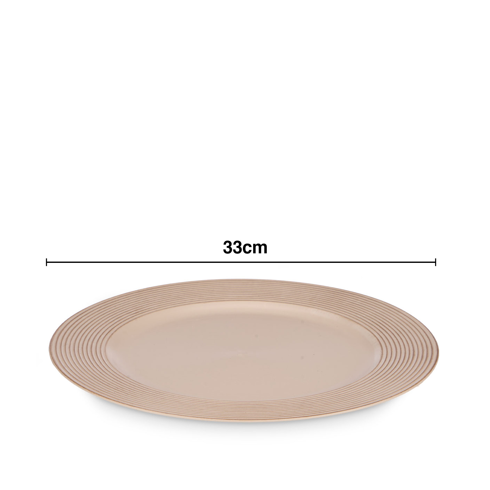 Prato Marcador Circulos Redondo 33cm