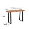 Mesa Madeira Accia 110X35X77cm