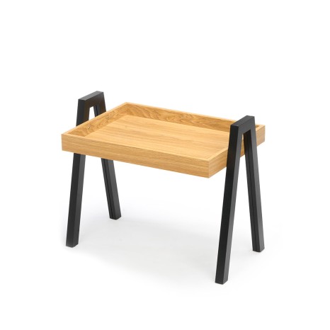Mesa Apoio Madeira / Metal 53X35X44cm - Image product