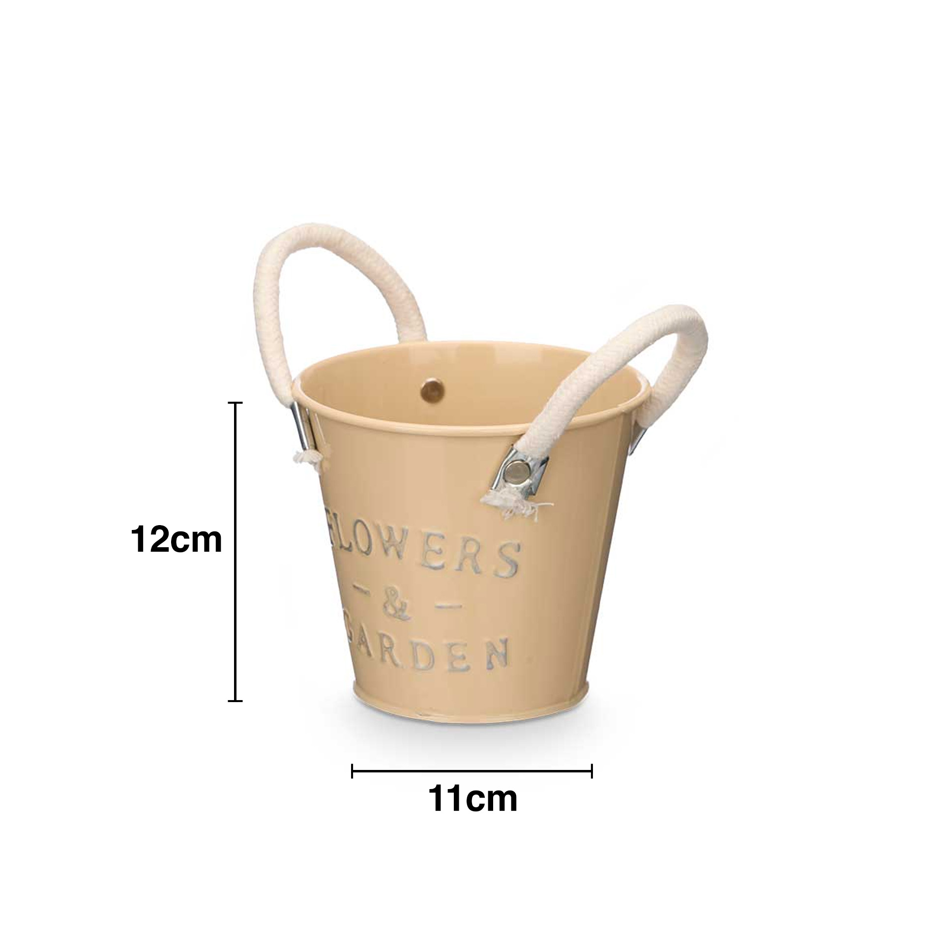 Vaso Metal Redondo Cor Sortida 11X12cm