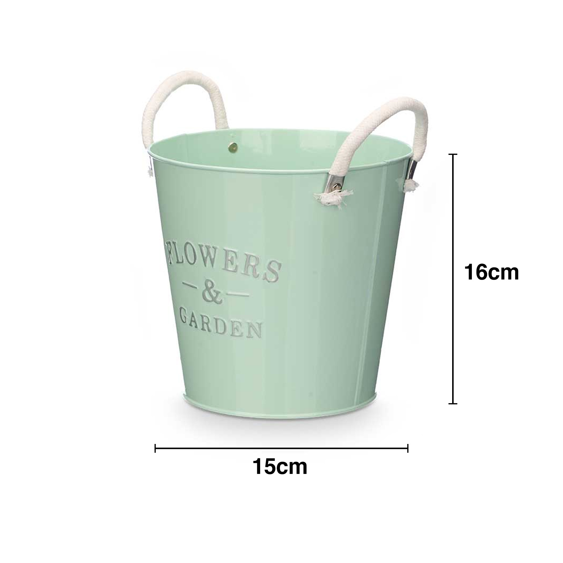 Vaso Metal Redondo Cor Sortida 15X16cm
