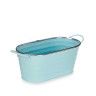 Vaso Metal Fio Prata Oval Cor Sortida 11X27X9cm Vaso Metal Fio Prata Oval Cor Sortida 11X27X9cm