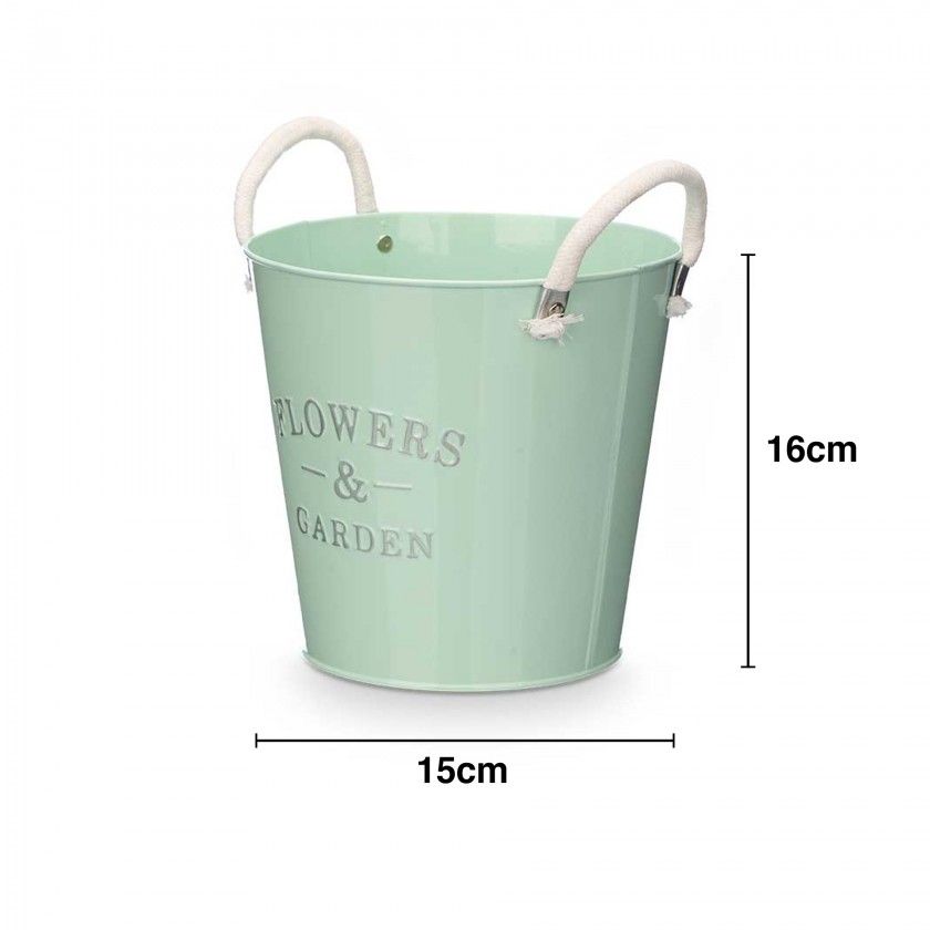 Vaso Metal Redondo Cor Sortida 15X16cm Vaso Metal Redondo Cor Sortida 15X16cm