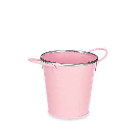 Vaso Metal Fio Prata Redondo Cor Sortida 11X16X11cm - Image product