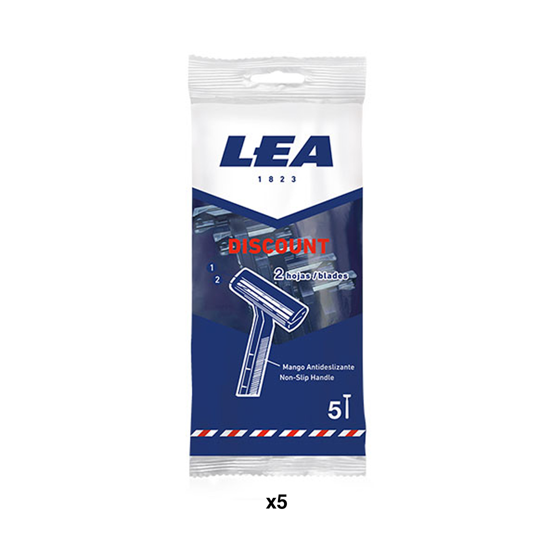 Lâmina Barbear Descartável Lea Discount Pack 5