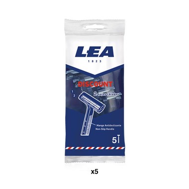 L�mina Barbear Descart�vel Lea Discount Pack 5