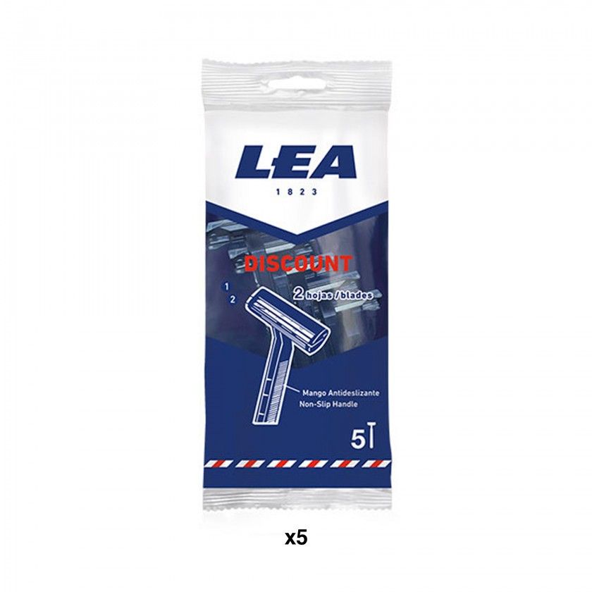 Lâmina Barbear Descartável Lea Discount Pack 5 Lâmina Barbear Descartável Lea Discount Pack 5