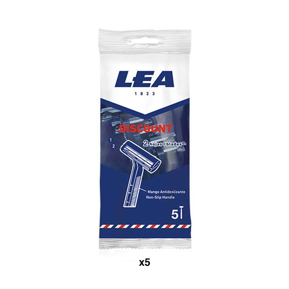 L�mina Barbear Descart�vel Lea Discount Pack 5