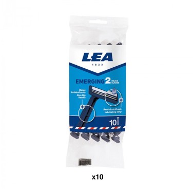 Lâmina Barbear Descartável Lea Emerging 2 Pack 10