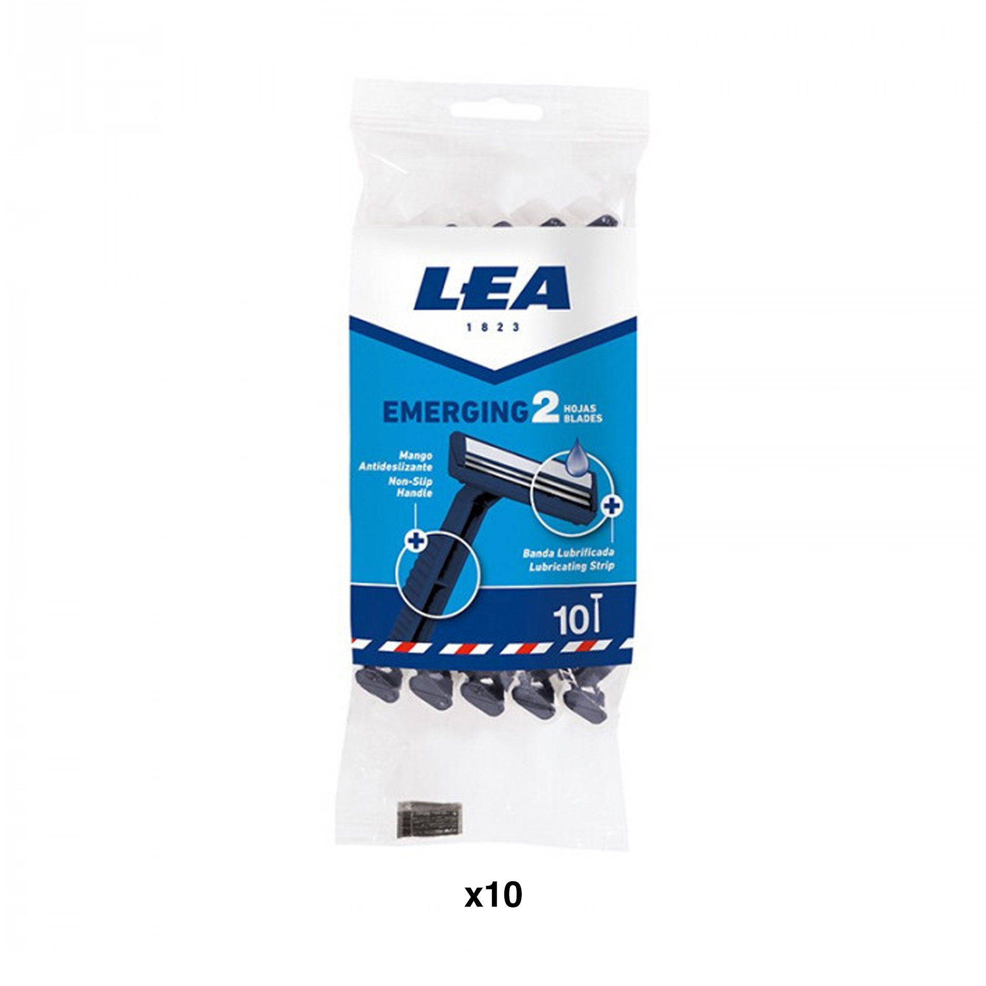 Lâmina Barbear Descartável Lea Emerging 2 Pack 10