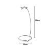 Suporte 3 Espetadas Inox Redondo 23X50cm