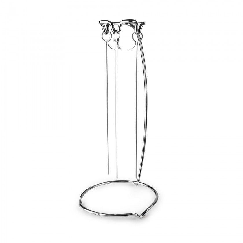 Suporte 3 Espetadas Inox Redondo 23X50cm