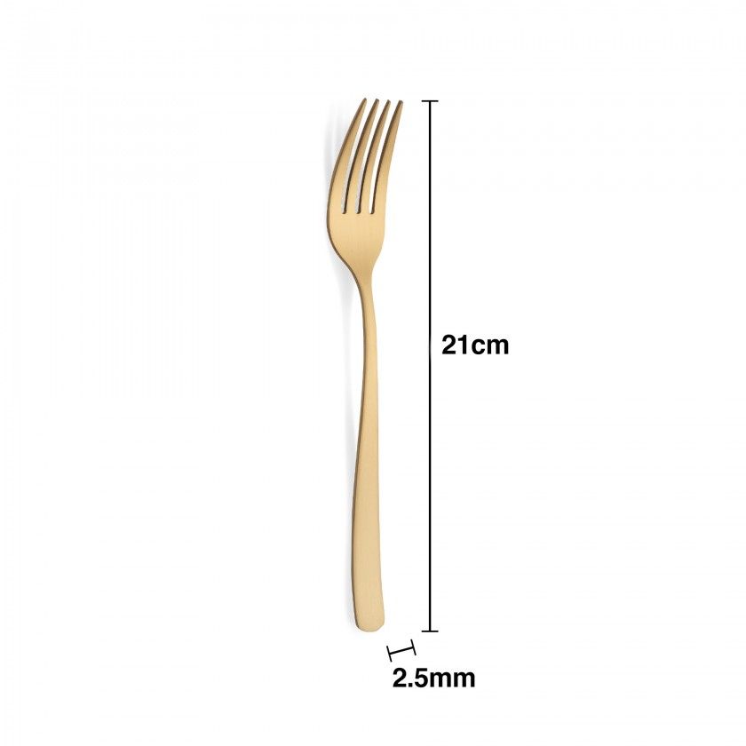 Garfo Inox Stuttgart Gold Mesa 2.5mmX21cm Garfo Inox Stuttgart Gold Mesa 2.5mmX21cm
