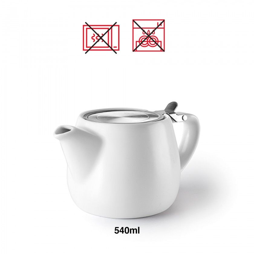 Chaleira Cermica Luxor com Filtro 540ml 16.9X9cm