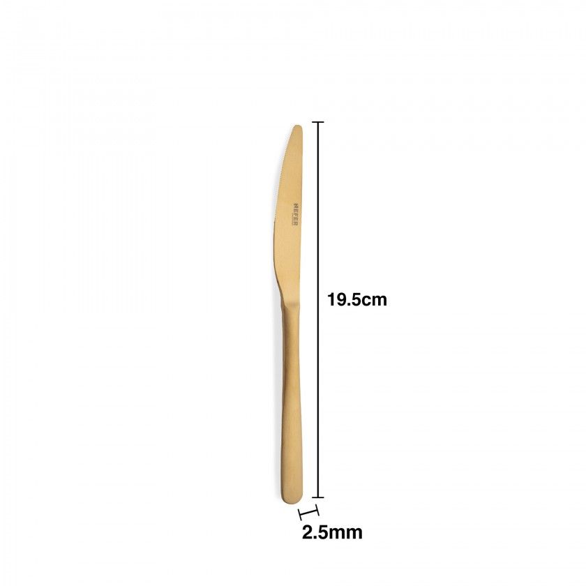 Faca Inox Stuttgart Gold Sobremesa 2.5mmX19.5cm Faca Inox Stuttgart Gold Sobremesa 2.5mmX19.5cm
