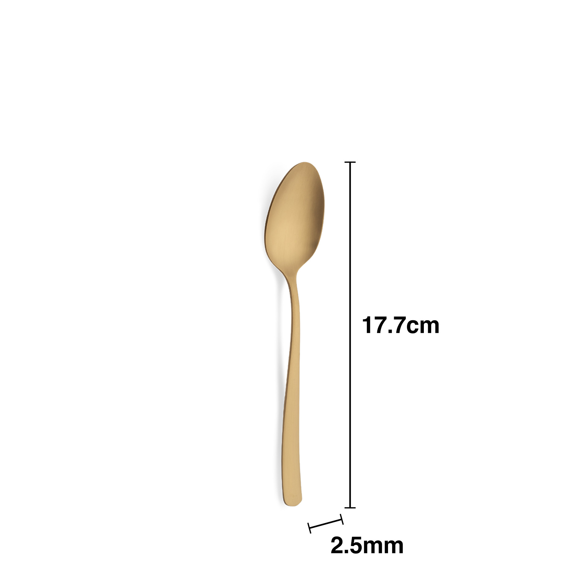 Colher Inox Stuttgart Gold Sobremesa 2.5mmX17.7cm