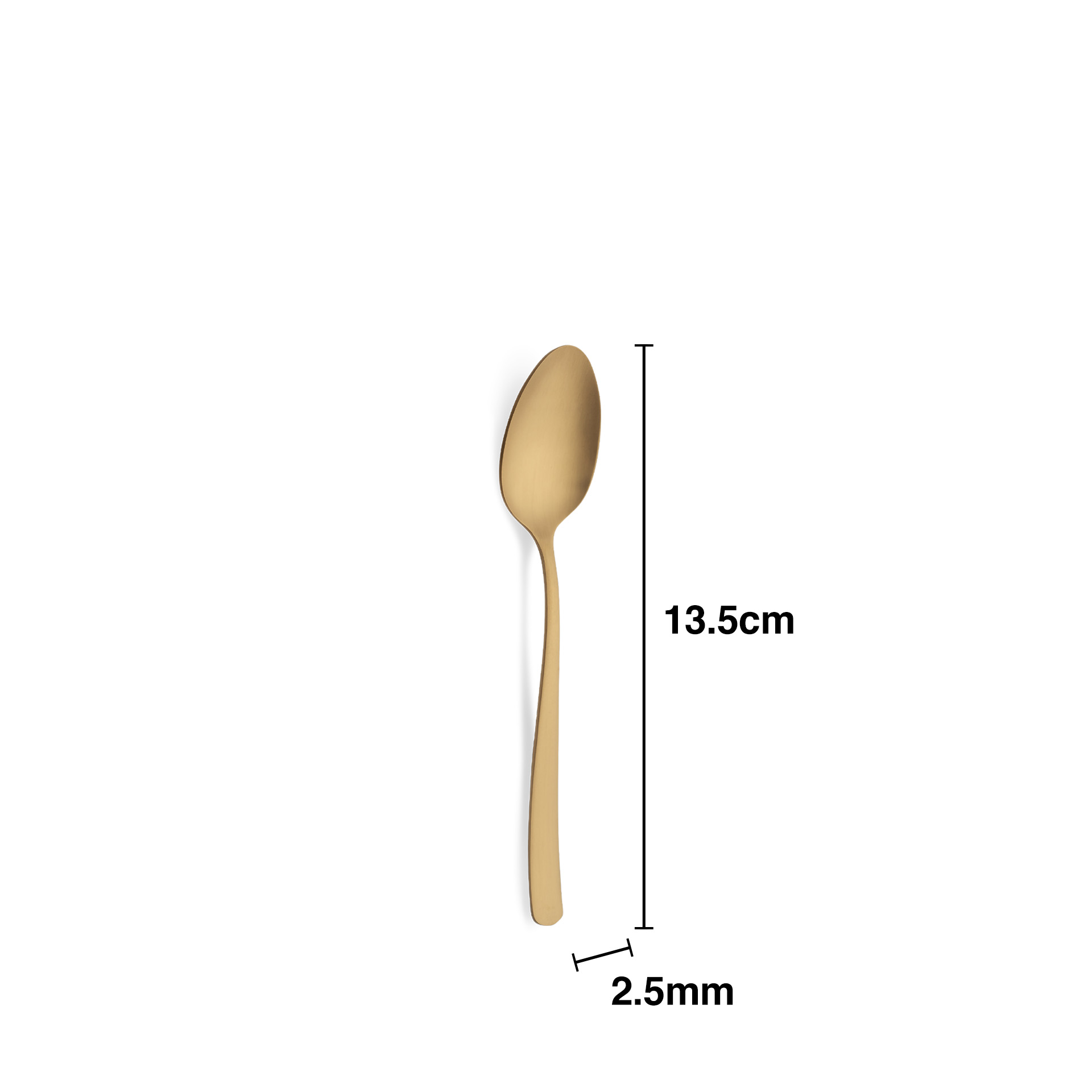 Colher Inox Stuttgart Gold Chá 2.5mmX13.5cm