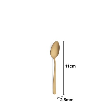 Colher Inox Stuttgart Gold Caf� 2.5mmX11cm