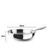 Wok Inox / Alumnio Triply com Cabo 28X9cm
