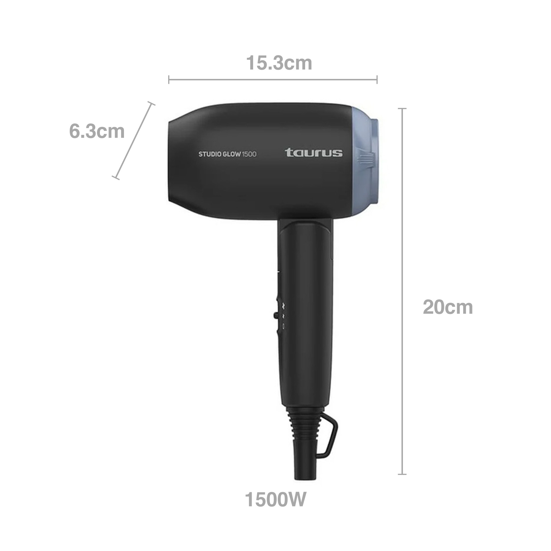 Secador Cabelo Taurus Glow Preto 1500W