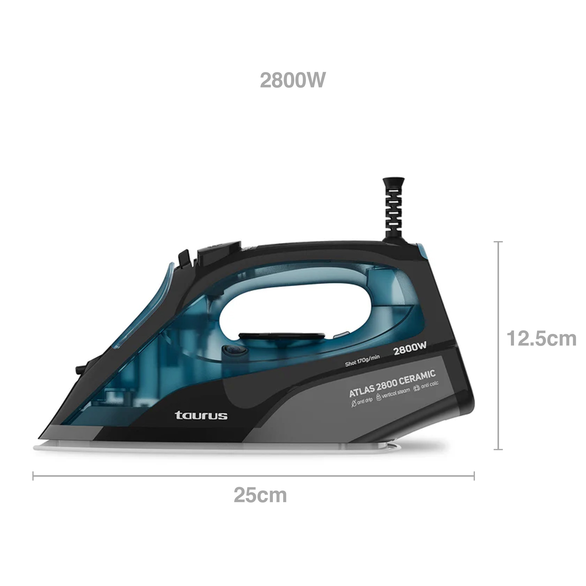 Ferro Engomar Vapor Taurus Atlas Ceramic 2800W
