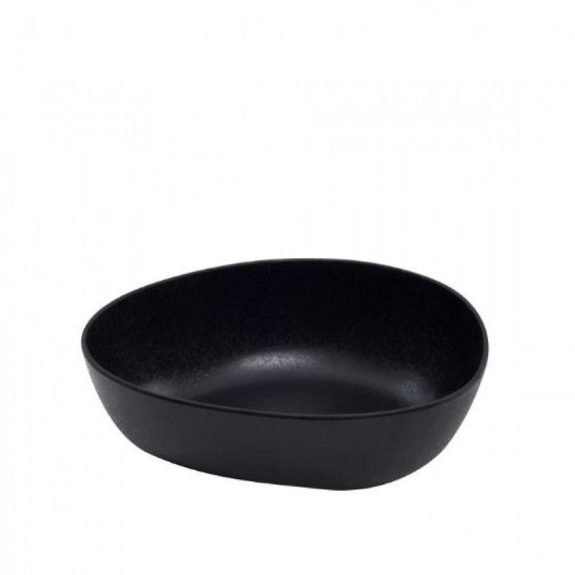 Tigela Melamina Karola Preto 950ml 20X15.3X6cm Tigela Melamina Karola Preto 950ml 20X15.3X6cm