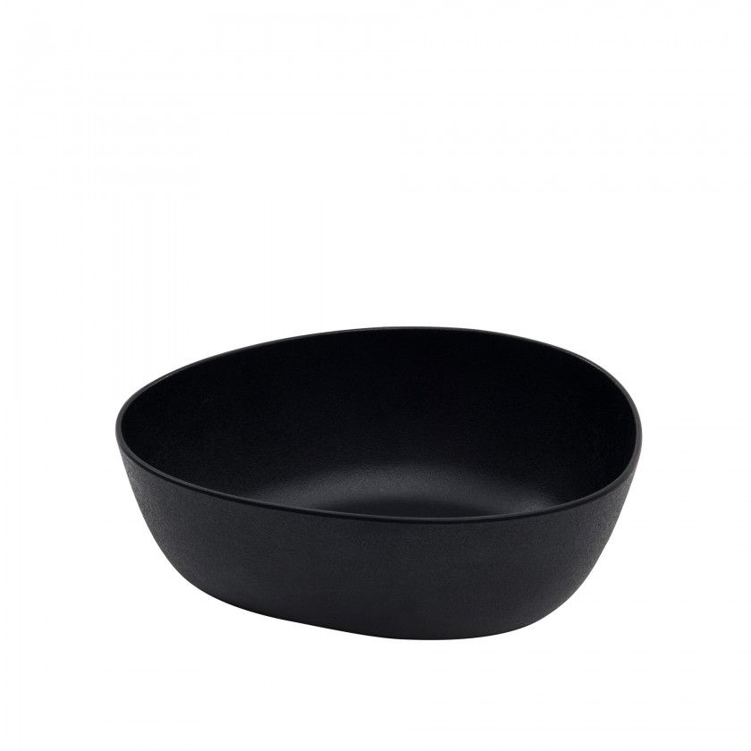 Tigela Melamina Karola Preto 1700ml 23X17.4X8cm Tigela Melamina Karola Preto 1700ml 23X17.4X8cm