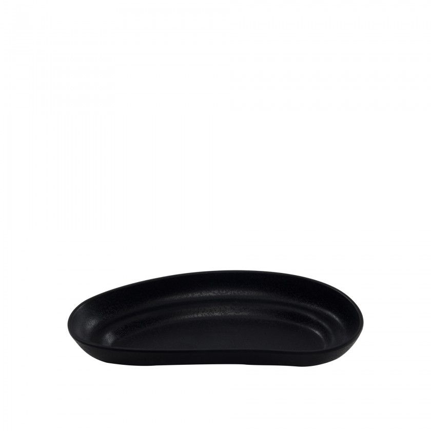 Prato Melamina Karola Preto 24X10.5X2.7cm